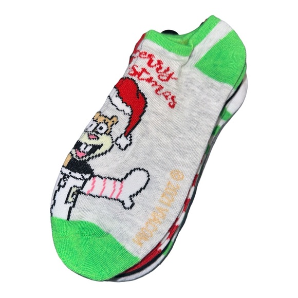 Nickelodeon SpongeBob Socks 5 Pairs Christmas - Picture 5 of 8